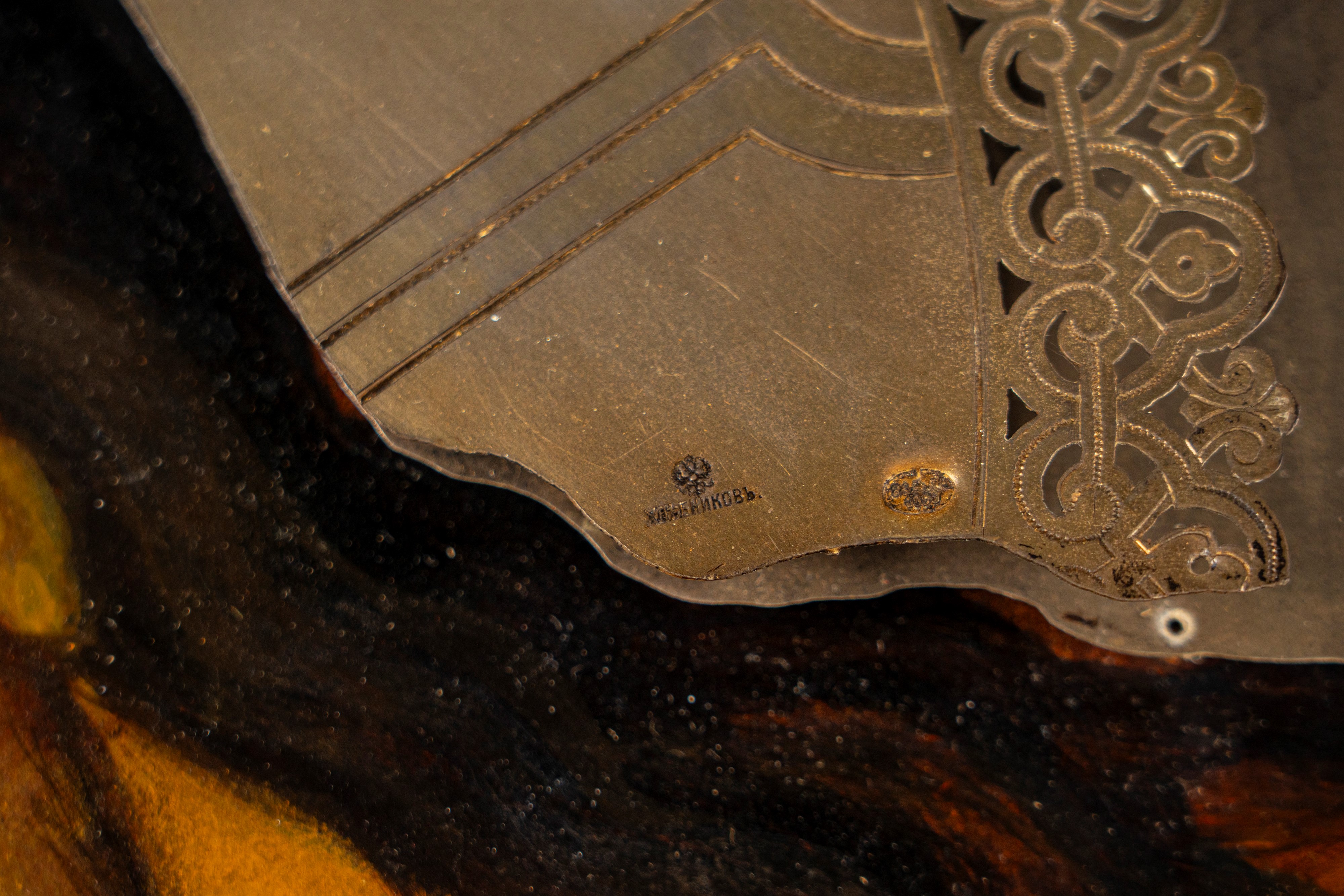 Grande Cristo crocifisso su tavola rivestita in argento. Khlebnikov. Mosca, 1890