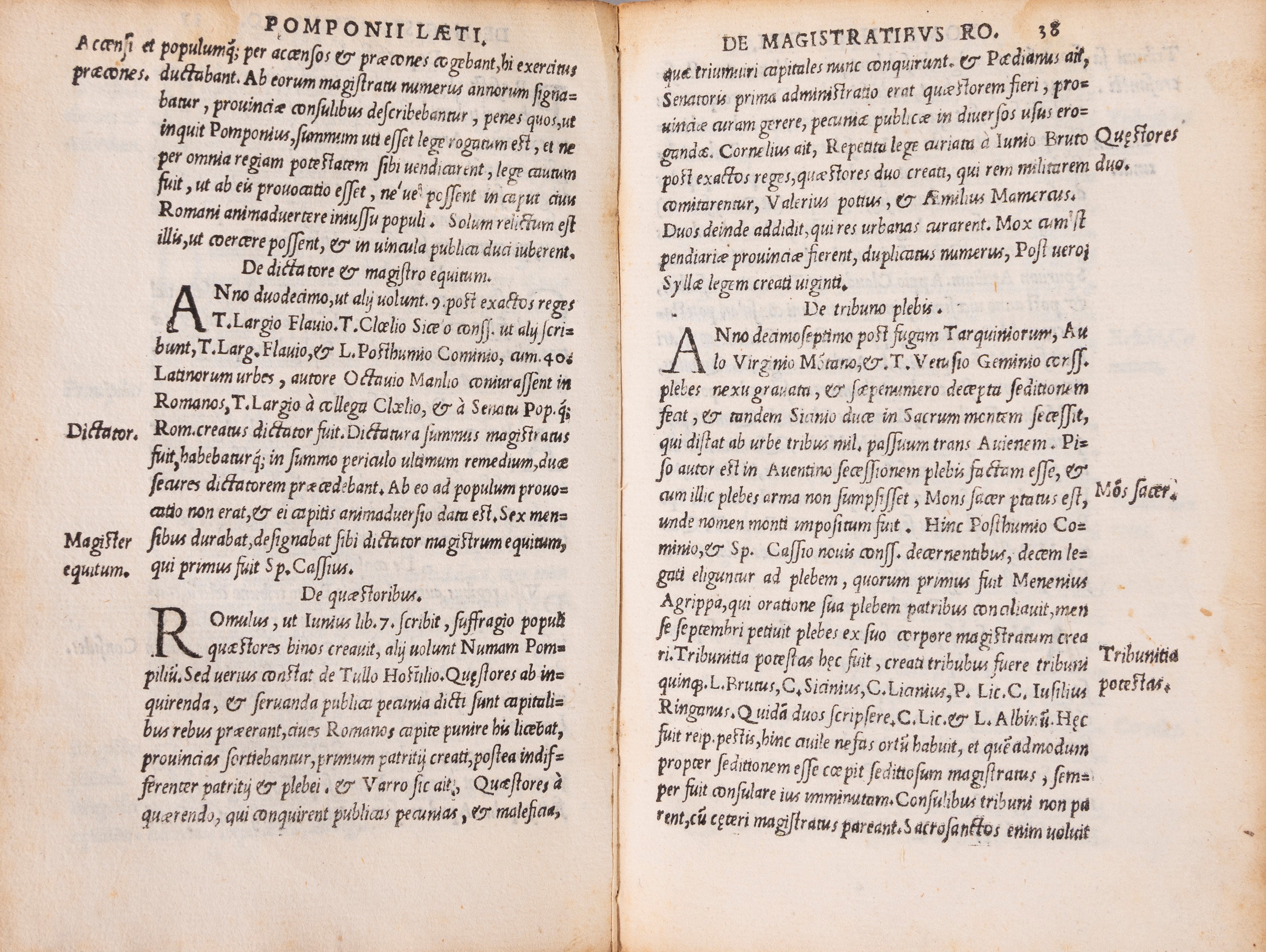 Andrea Domenico Fiocchi Lucius Fenestella - L. Fenestellae De magistratibus sacerdotisque Romanor...