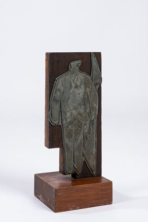 Matrice per il vestito Bianco-Rosso-Verde del parolibero futurista Marinetti (Mattino)