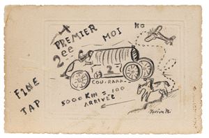 Composizione con automobile