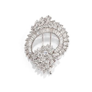 Diamond brooch