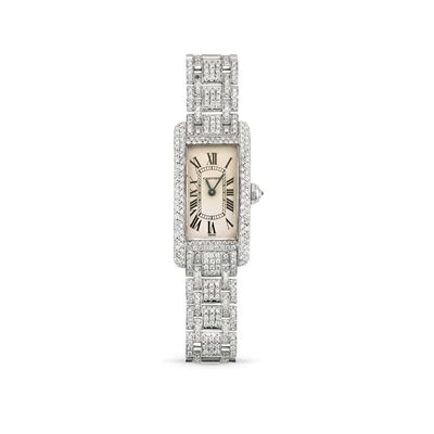 Orologio Tank Americaine con Diamanti