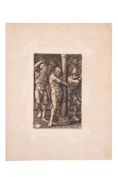 La Flagellazione, incisione al bulino del 1521