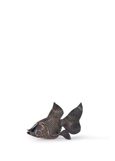 Pesce decorativo, argento 925, Italia, prima metà XX secolo