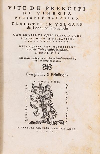 Vite de' Prencipi di Vinegia, Prima edizione della traduzione in volgare del 1557