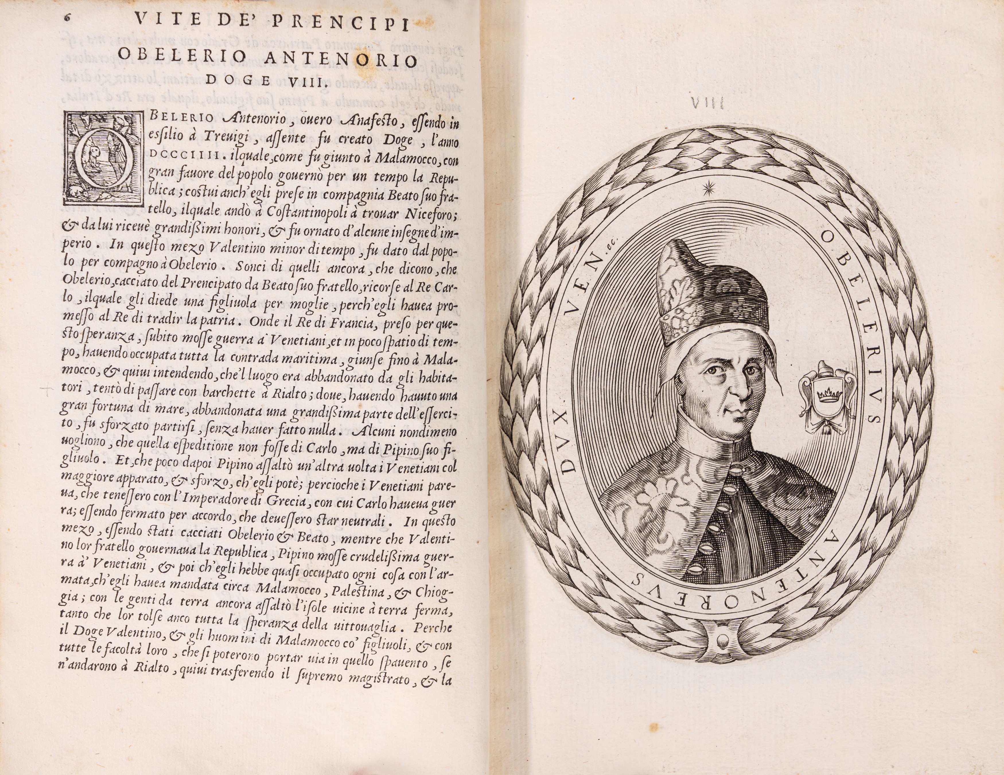 Pietro Marcello - Vite de' Prencipi di Vinegia, Prima edizione della traduzione in volgare del 15...