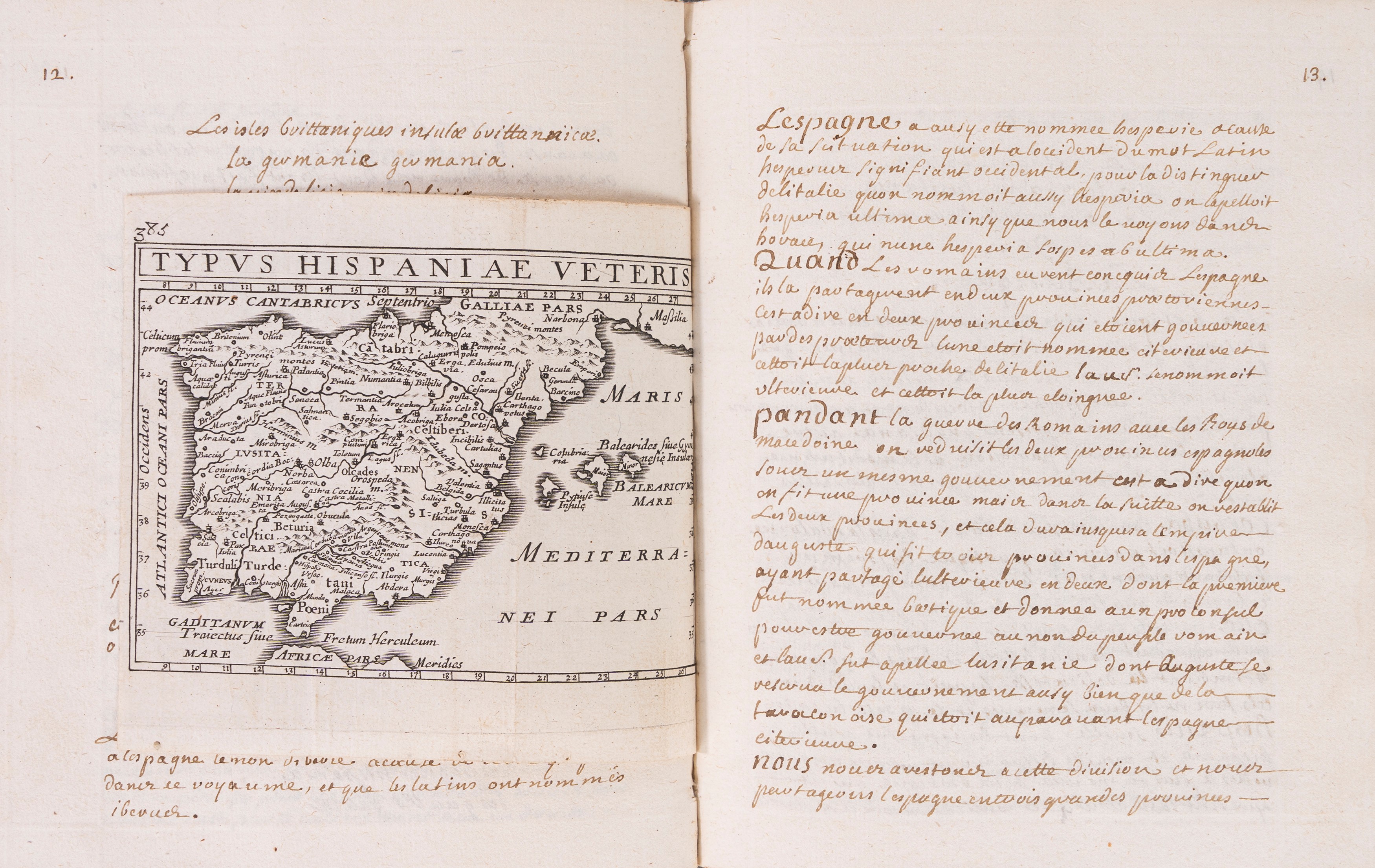 Manoscritto di cosmografia e geografia, Abrege de la Cosmographie, 1850