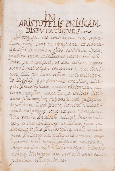 In Aristotelis phisicam disputationes [Quattuor disputationes in octo libros physicorum Aristotel...
