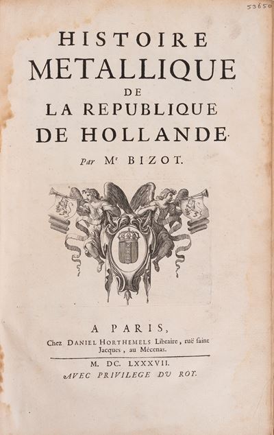 Histoire metallique de la republique de Hollande, Prima edizione