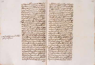 Manoscritto di un panegirico, Per la benedizione della Vergine, 1740