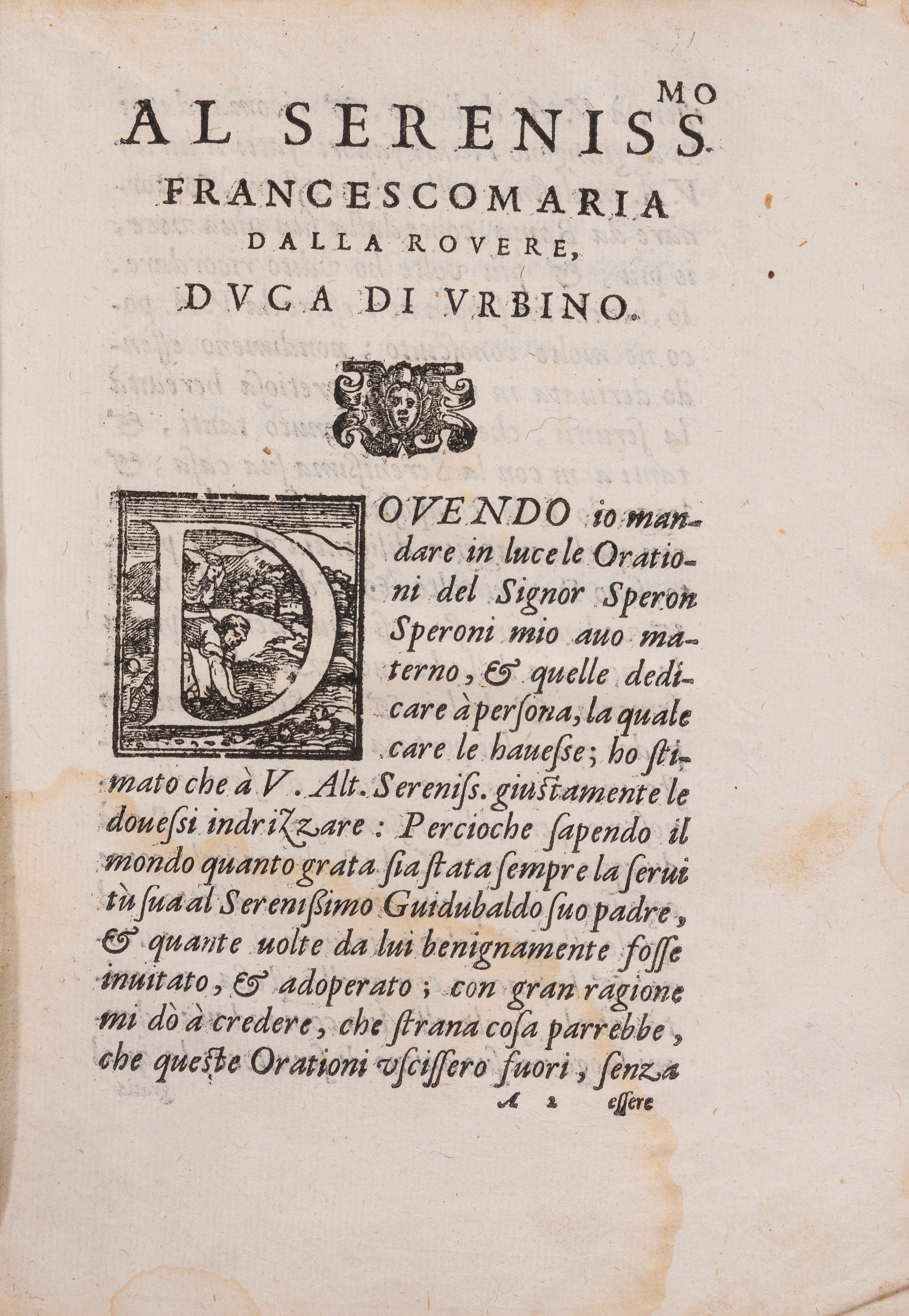 Speroni, Sperone - Orationi del Sig. Speron Speroni Dottor Et Caualier Padouano. Nouamente Poste ...