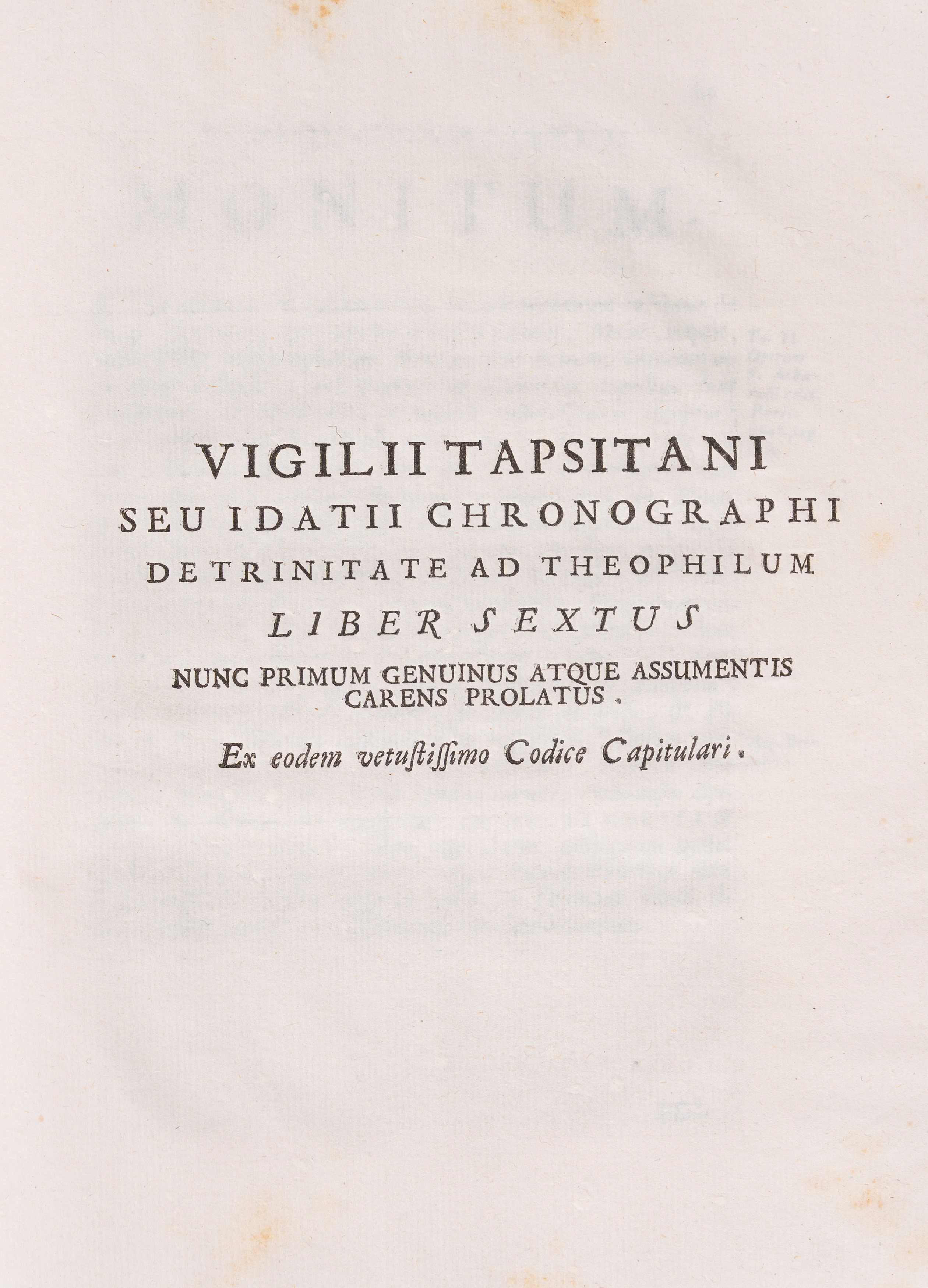 Giuseppe Bianchini - Enarratio pseudo-Athanasiana in symbolum, prima edizione del 1732