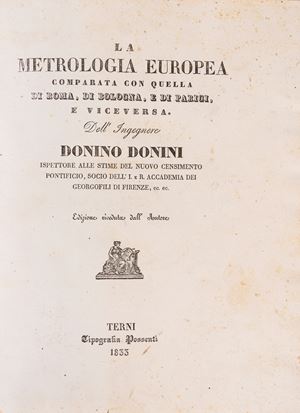 European metrology, compared to that of Rome, Bologna and Paris and vice versa
