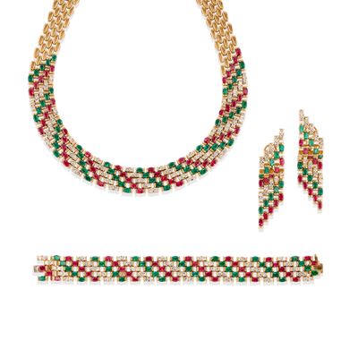 Parure con Pietre di Colore