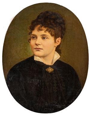 Ritratto di gentildonna a mezzo busto 