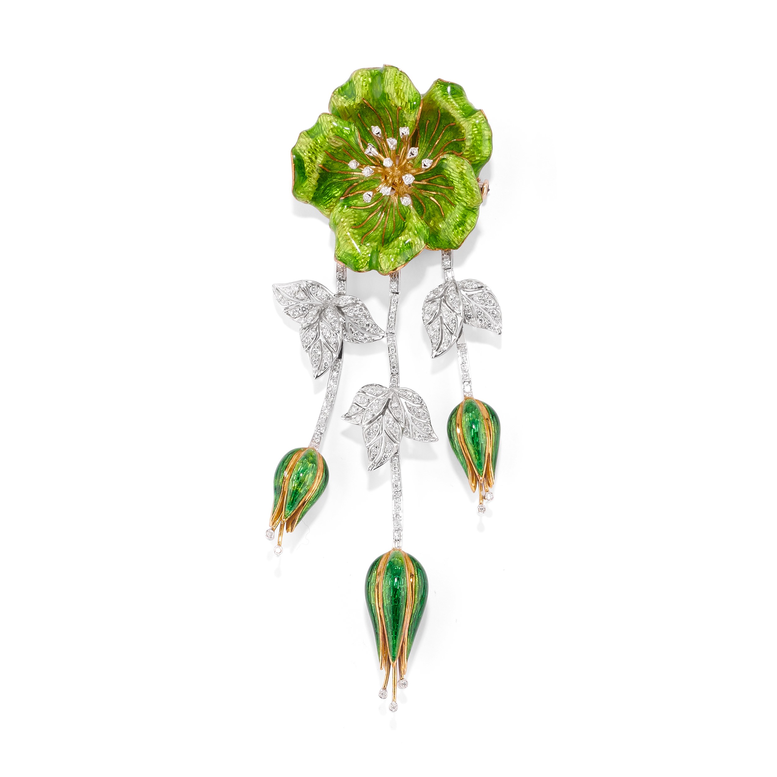 Demi-parure con Fiori