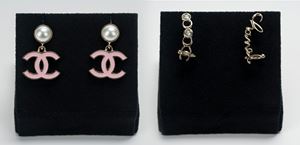 Lotto di due paia di orecchini