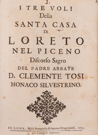 I tre voli della Santa Casa di Loreto nel Piceno, prima edizione
