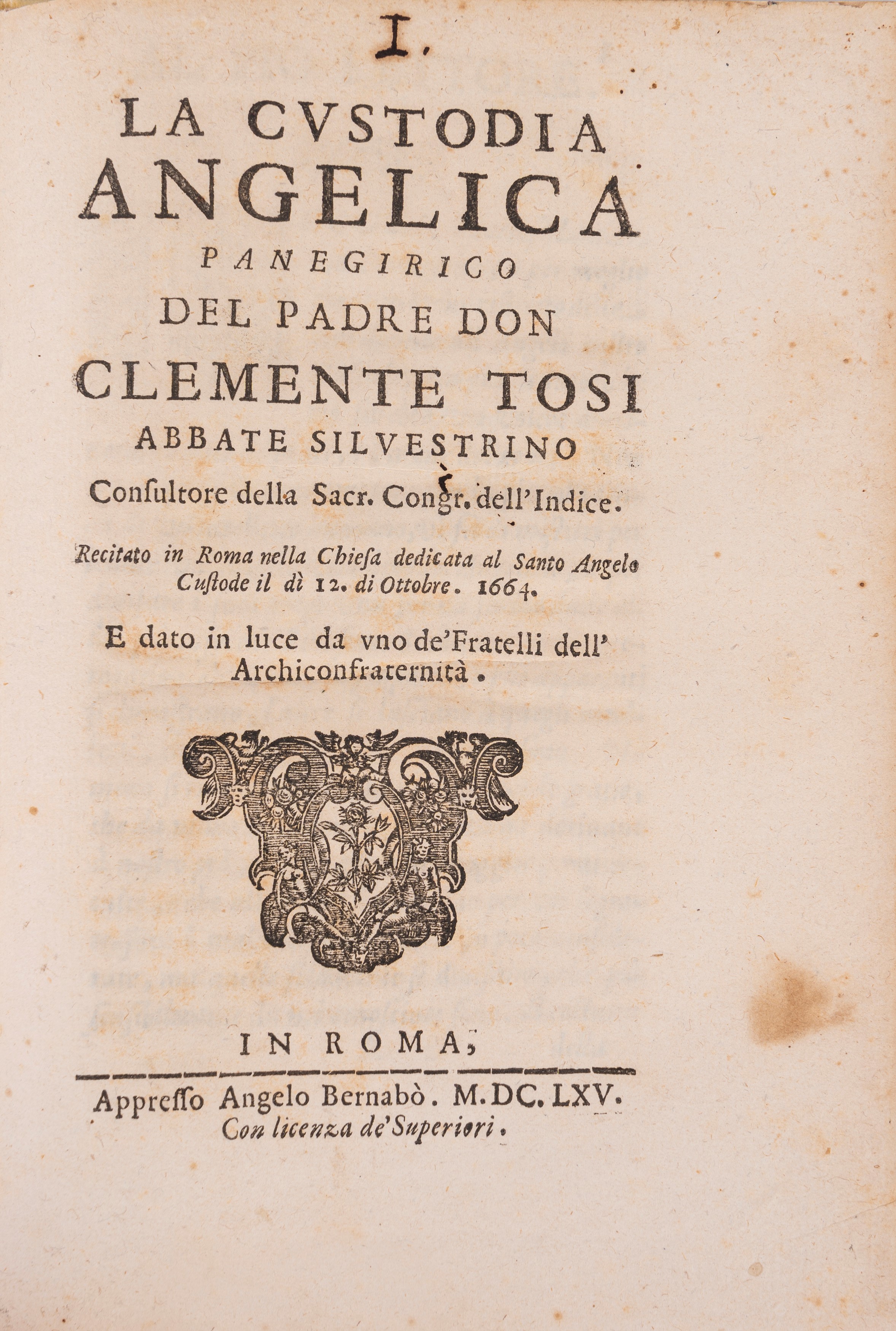 Clemente Tosi - I tre voli della Santa Casa di Loreto nel Piceno, prima edizione