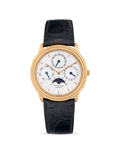 Calendario Perpetuo 25657OR, Cassa rotonda in oro rosa 18k con movimento a carica automatica