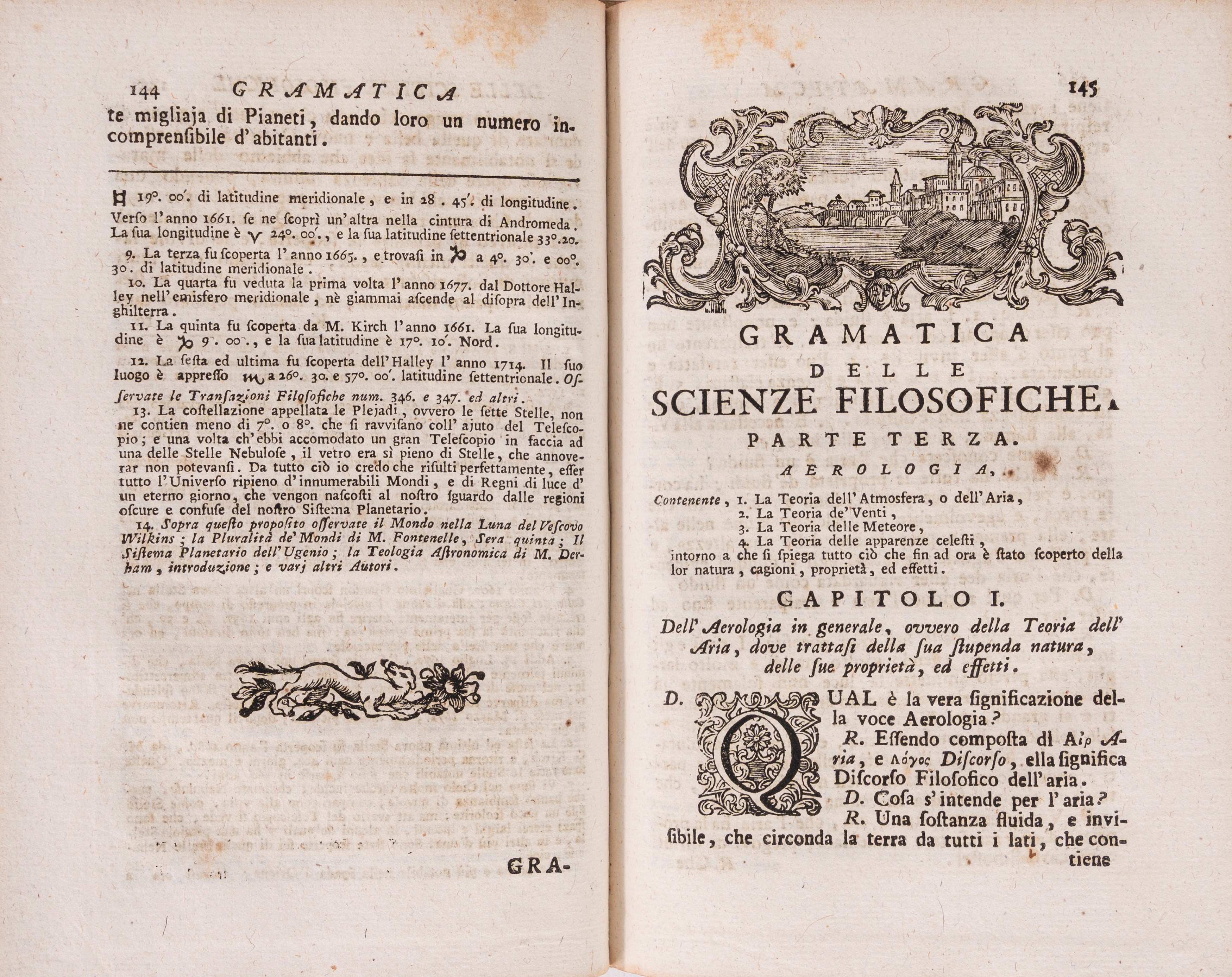 Benjamin Martin - Grammatica delle scienze filosofiche: breve analisi della filosofia moderna, 17...