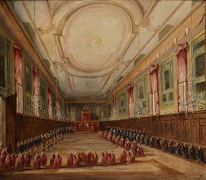 Papa Pio VI prende congedo dal Doge