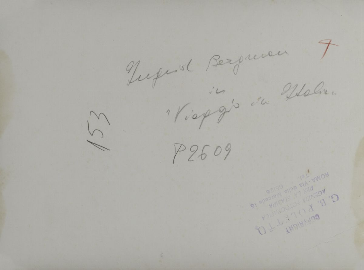 Giovanni Battista Poletto - Ingrid Bergman in 'Viaggio in Italia' - Fotografie in bianco e nero