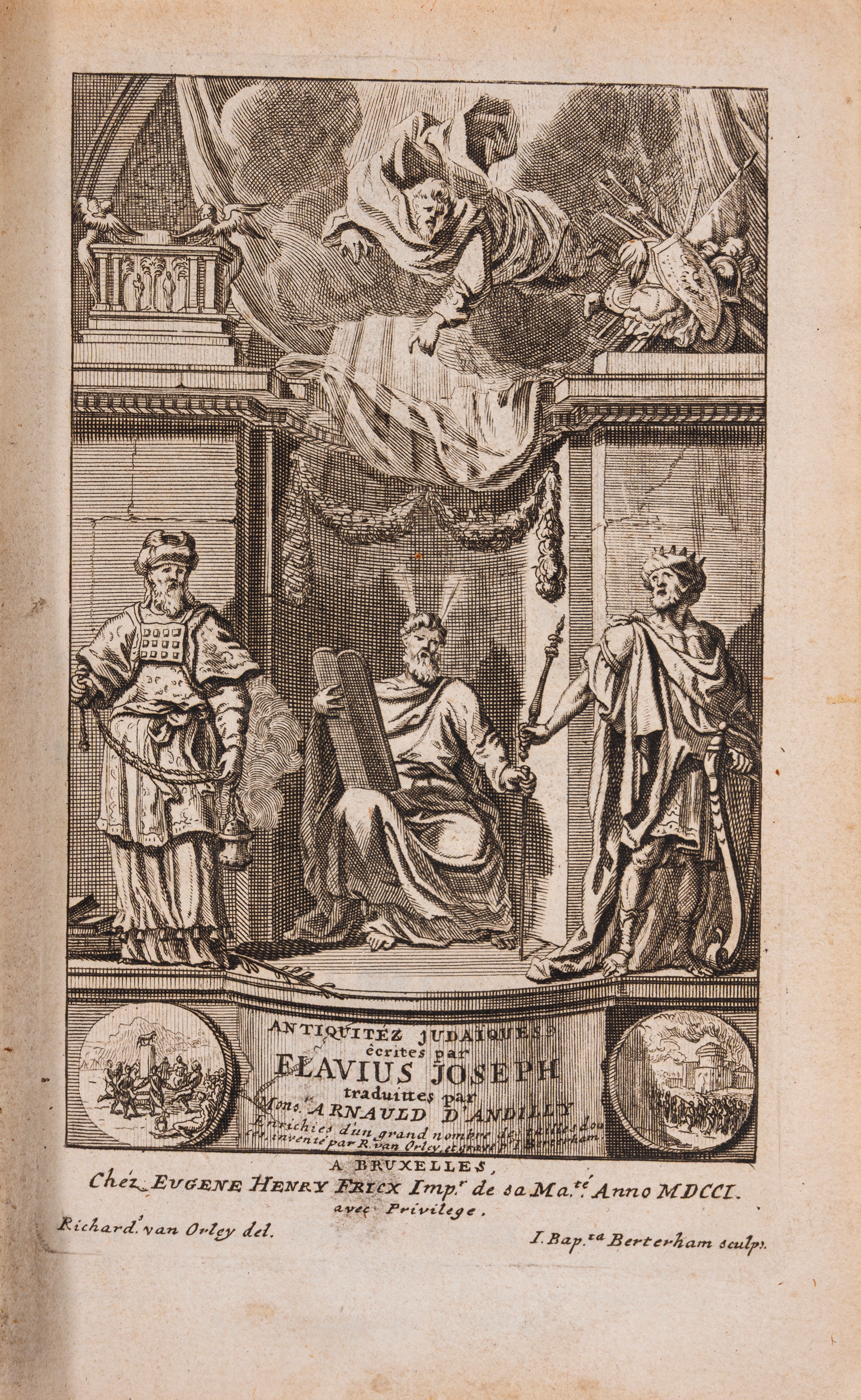 Giuseppe Flavio - Histoire des Juifs, Traduzione di Robert Arnauld d'Andilly, 1702