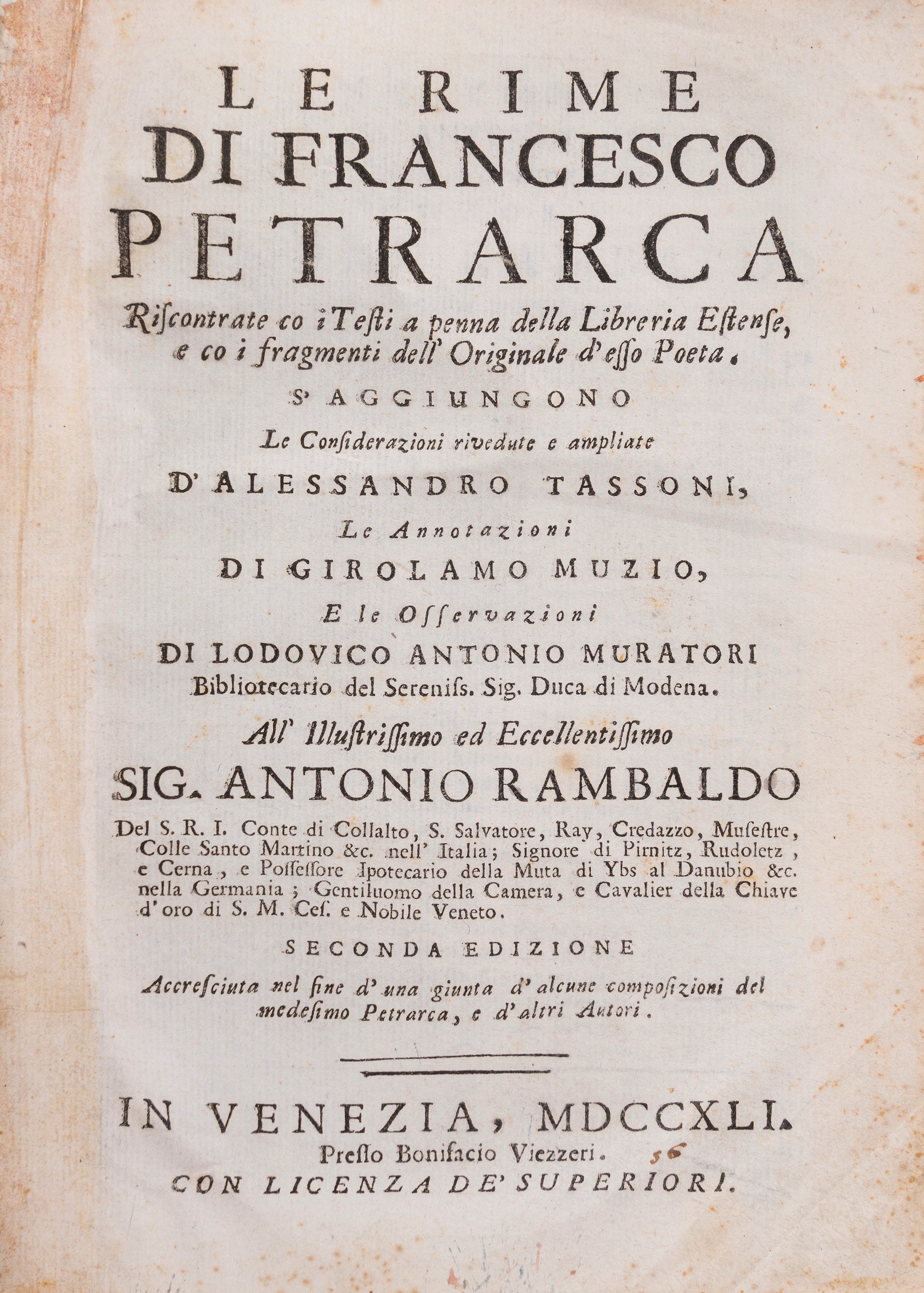Francesco Petrarca - Erasmo da Rotterdam, Colloquia, cum notis selectis variorum, addito indice n...