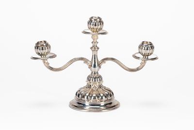 Candelabro in argento, Italia, secolo XX