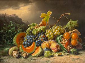 Trionfo di frutta autunnale