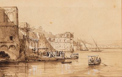 Veduta di Napoli con Palazzo Donn’Anna