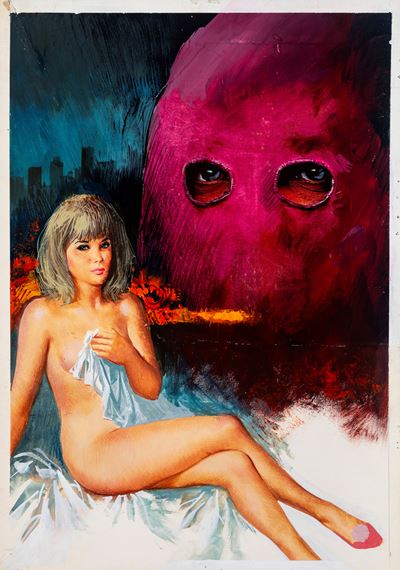 Goldrake - Una bella dissidente, tempera e collage su cartone