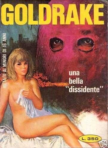 Carlo Jacono - Goldrake - Una bella dissidente, tempera e collage su cartone