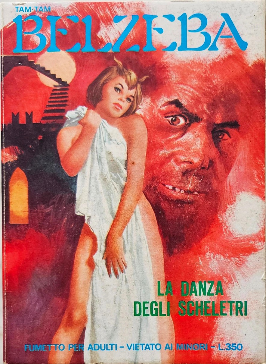 Carlo Jacono - Belzeba - La danza degli scheletri, tempera su cartone