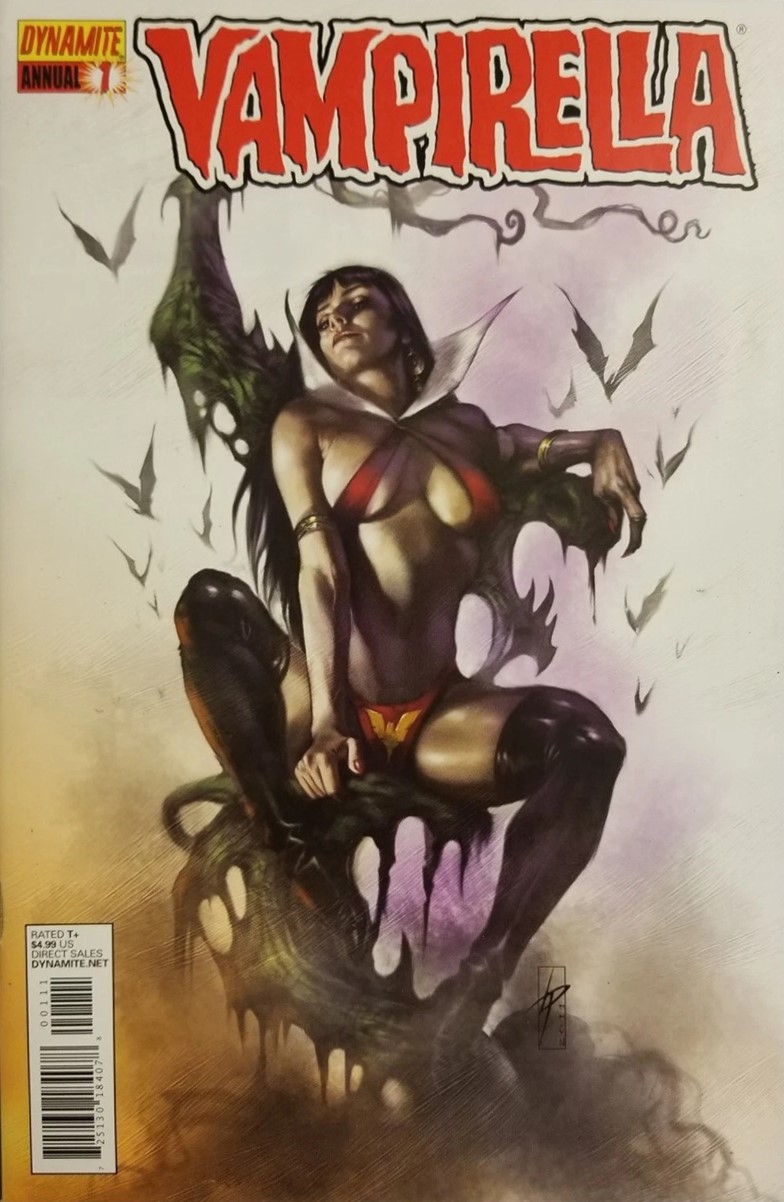 Lucio Parrillo - Studio preliminare per Vampirella Annual n. 1, matita su carta