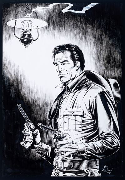 Tex Willer - matita e china su cartoncino