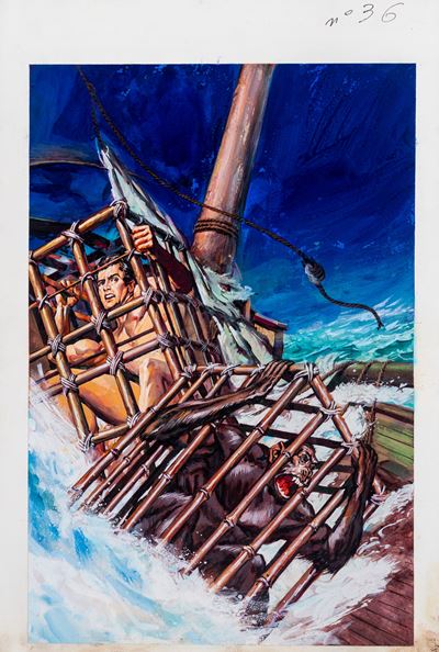 Tarzan, tempera su cartone