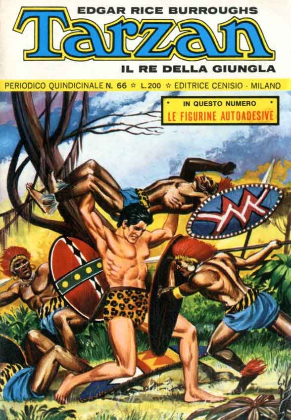 Dino Busett - Tarzan, tempera su cartone