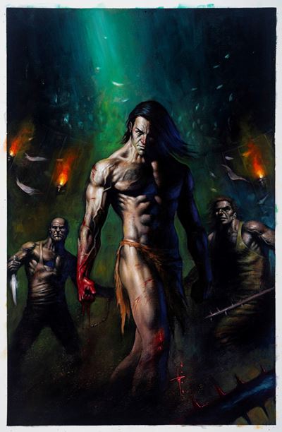 Lord of the Jungle, olio su cartone