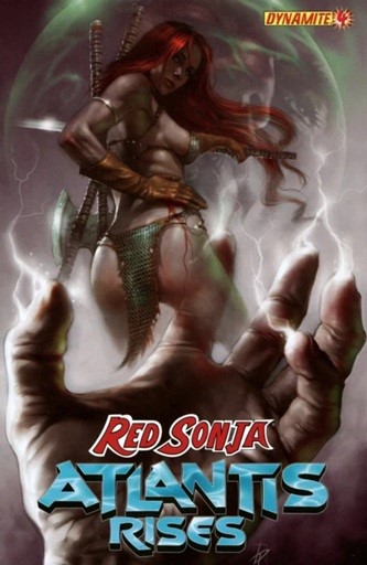 Lucio Parrillo - Red Sonja: Atlantis Rises, olio su cartone