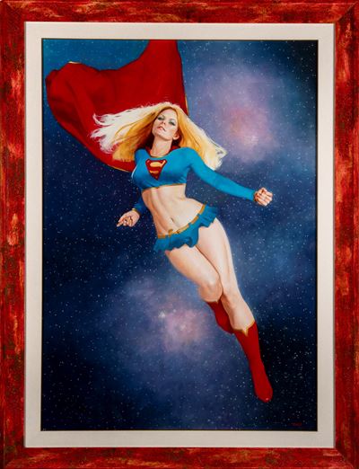 Supergirl, olio su tela