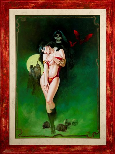 Vampirella - Olio su tela, 70 x 100 cm, anni 2000