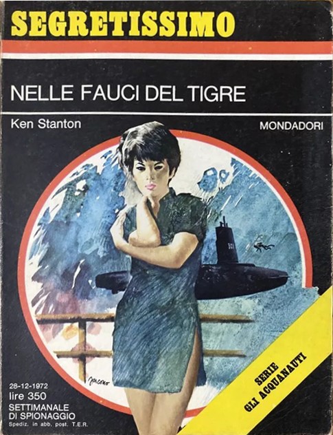 Carlo Jacono - Segretissimo - Nelle fauci del Tigre, tempera su cartone