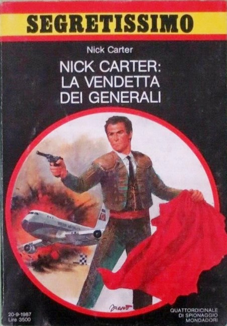 Carlo Jacono - Segretissimo - Nick Carter: la vendetta dei generali, tempera su cartone