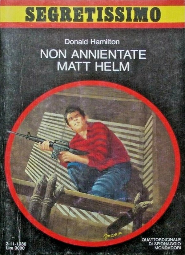Carlo Jacono - Segretissimo - Non annientate Matt Helm, tempera su cartone