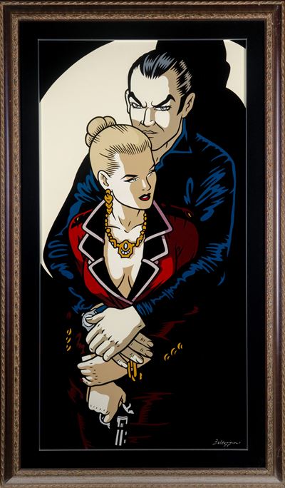 Diabolik e Eva, acrilici su tela