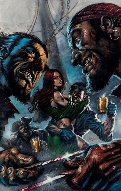 Blackbeard: Legend of the Pyrate King, olio su cartone