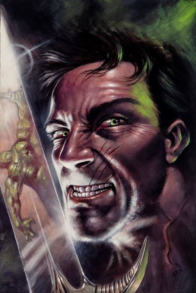 Warlord of Mars, olio su cartone