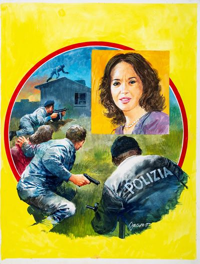 I grandi Magistrati - tempera su cartone